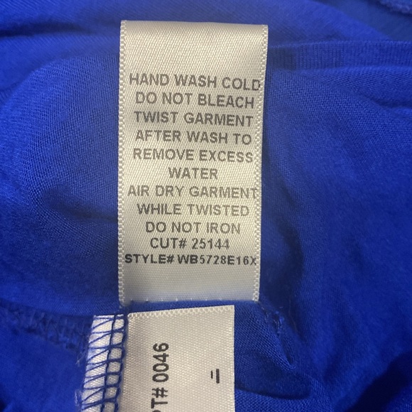 Max & Mia Royal Blue Sheer Maxi Skirt With Knit Lining, Size XS - Picture 7 of 7